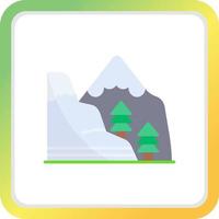 diseño de icono creativo de montaña vector