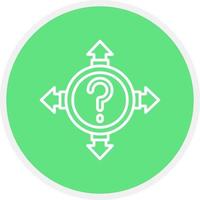 Uncertainty Creative Icon Design vector