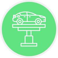 Car Lifter Creative Icon Design vector