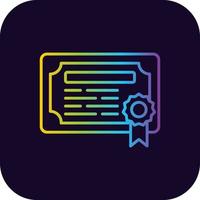 Degree Creative Icon Design vector
