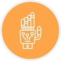 Robot Hand Creative Icon Design vector