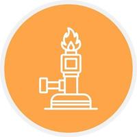 Bunsen Burner Creative Icon Design vector