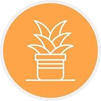 Plant Pot Creative Icon Design vector