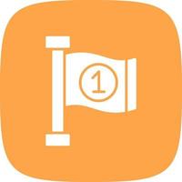 Flag Creative Icon Design vector