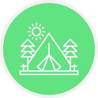 Camping Creative Icon Design vector