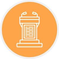 Tribune Creative Icon Design vector