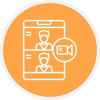 Videocall Creative Icon Design vector