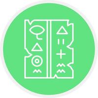 Hieroglyph Creative Icon Design vector