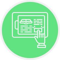 Elearning Creative Icon Design vector