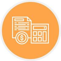Accountant Creative Icon Design vector