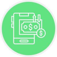 Money Transfer Creative Icon Design vector