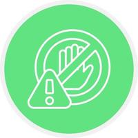 Restriction Creative Icon Design vector