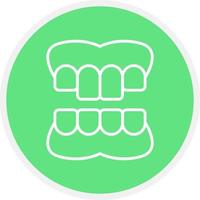 Denture Creative Icon Design vector