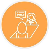 Job Interview Icon Design Creative Icon Design vector