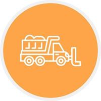 Snowplow Creative Icon Design vector