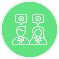 Candidate Creative Icon Design vector