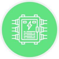 Electrical Panel Creative Icon Design vector