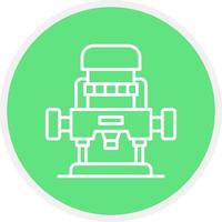 Router Machine Creative Icon Design vector