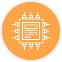 Cpu Creative Icon Design vector