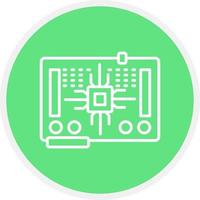 Circuit Board Creative Icon Design vector