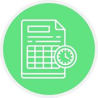 Schedule Creative Icon Design vector