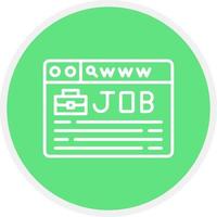 Job Search Creative Icon Design vector