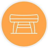 Bench Creative Icon Design vector