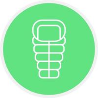 Sleeping Bag Creative Icon Design vector