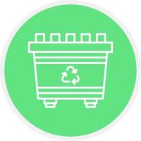 Recycling Bin Creative Icon Design vector