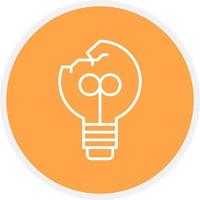 Light Bulb Creative Icon Design vector