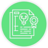 Patent Creative Icon Design vector