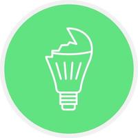 Light Bulb Creative Icon Design vector