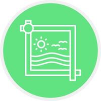 Crop Creative Icon Design vector
