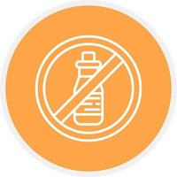 No Alcohol Creative Icon Design vector