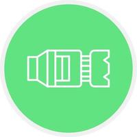 Camera Lens Creative Icon Design vector