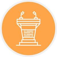 Podium Creative Icon Design vector