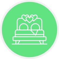 Bed Creative Icon Design vector