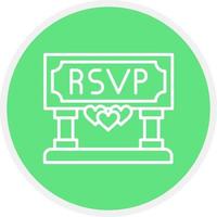 Rsvp Creative Icon Design vector