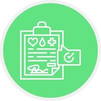 Medical Record Creative Icon Design vector