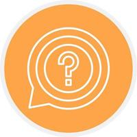 Question Creative Icon Design vector
