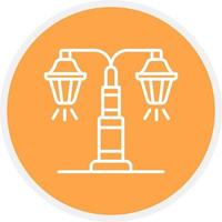 Street Lamp Creative Icon Design vector