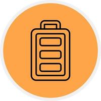 Full Battery Creative Icon Design vector