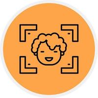 Face Detection Creative Icon Design vector