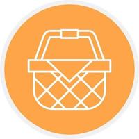 Picnic Basket Creative Icon Design vector