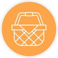 Picnic Basket Creative Icon Design vector