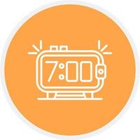 Alarm Clock Creative Icon Design vector