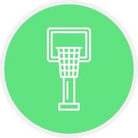 Basketball Hoop Creative Icon Design vector