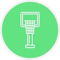 Basketball Hoop Creative Icon Design vector