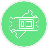 Ticket Creative Icon Design vector