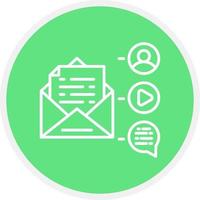 Mail Advertising Creative Icon Design vector